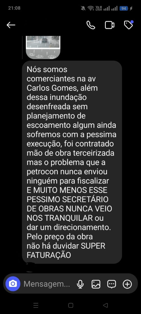 Relato de Empresário: O Caos das Obras na Rua Carlos Gomes