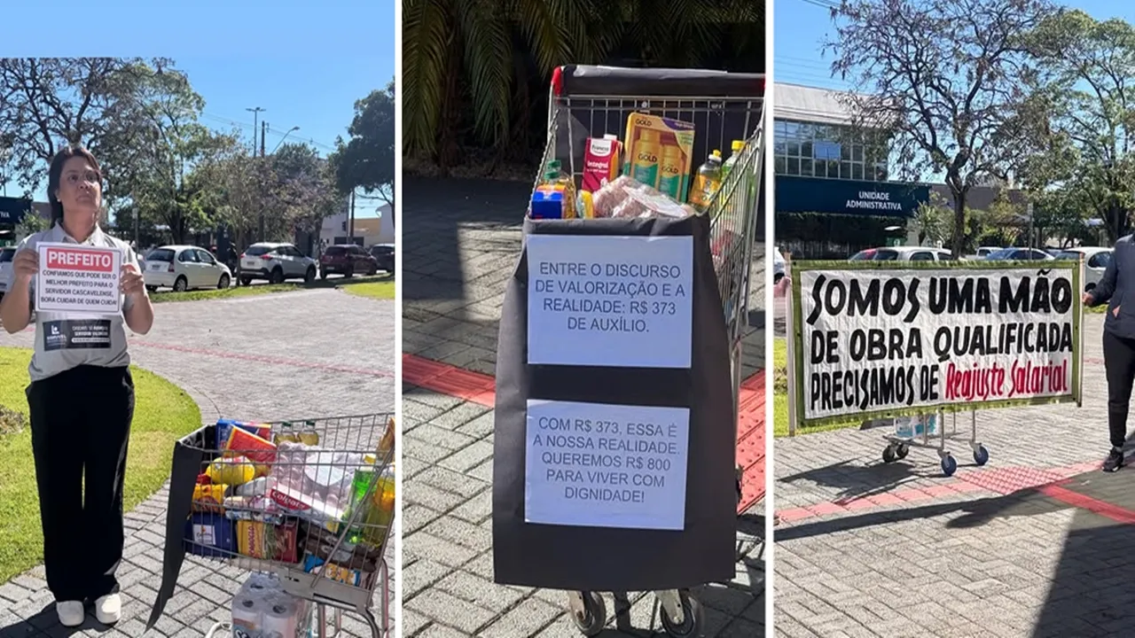 Apitaço em Cascavel: Servidores Protestam em Frente à Prefeitura e Cobram Respeito do Prefeito Renato Silva!