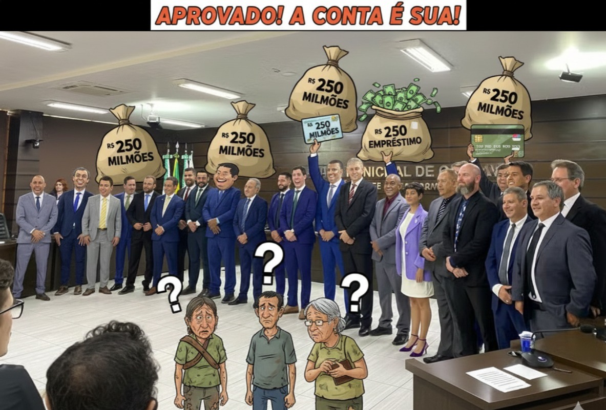 R$ 250 Milhões em Dívidas: A fatura da crueldade aprovada pela Câmara que o cascavelense terá que pagar.
