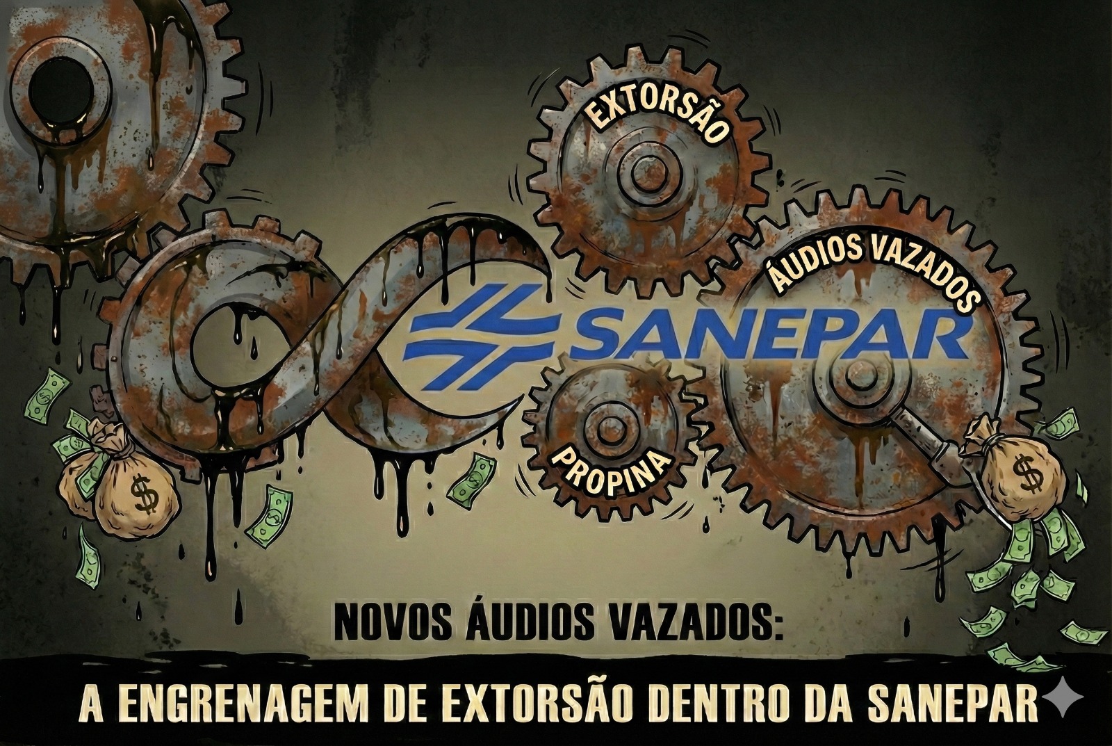 Novos áudios vazados: A engrenagem de extorsão dentro da Sanepar