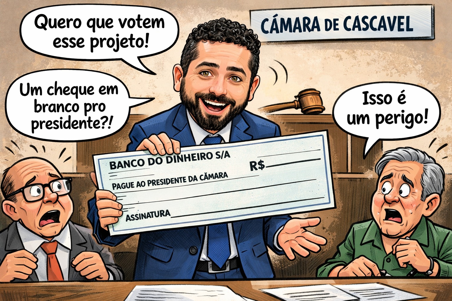 Transparência Zero: O cheque em branco da Câmara de Cascavel